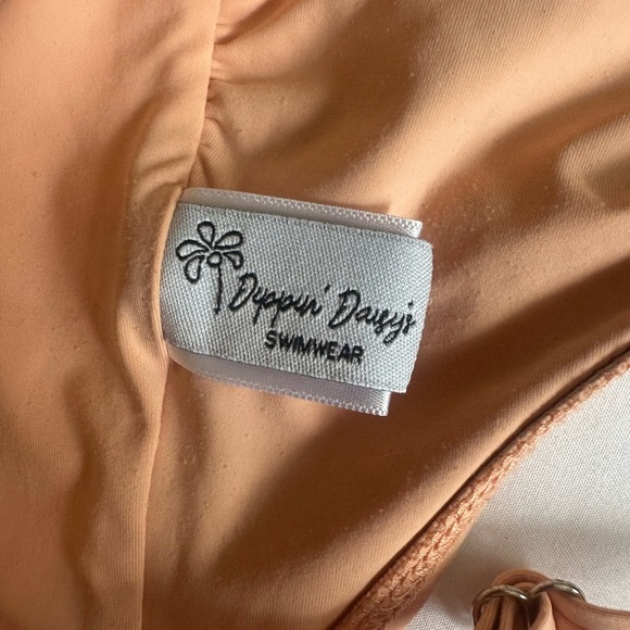 Dippin' Daisy's  Tie Front Cheeky Coverage One-Piece size small neutral - Picture 3 of 10